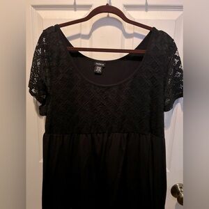 Black babydoll like blouse